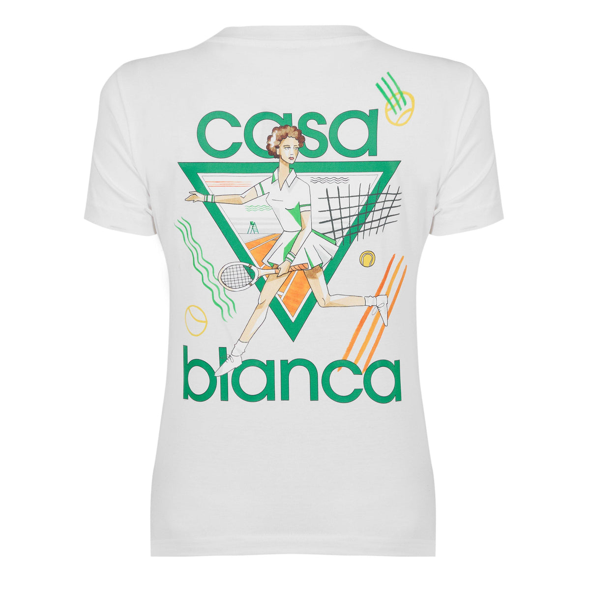 Women's Logo Cotton Cropped Tennis T-Shirt