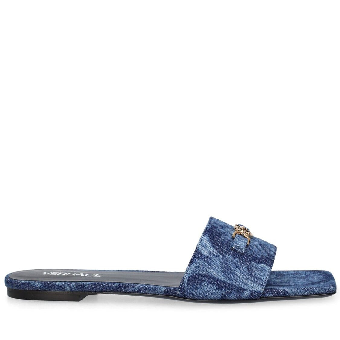 Versace Versace Denim mule flats - Size: UK 5 Sandals | Shop From The Mirage