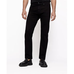 Men's Regular Black Jeans, Expertly Crafted