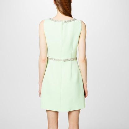 Diamante Bow Trim Mini Dress