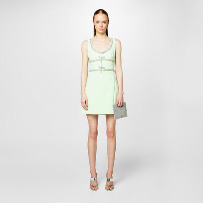 Diamante Bow Trim Mini Dress