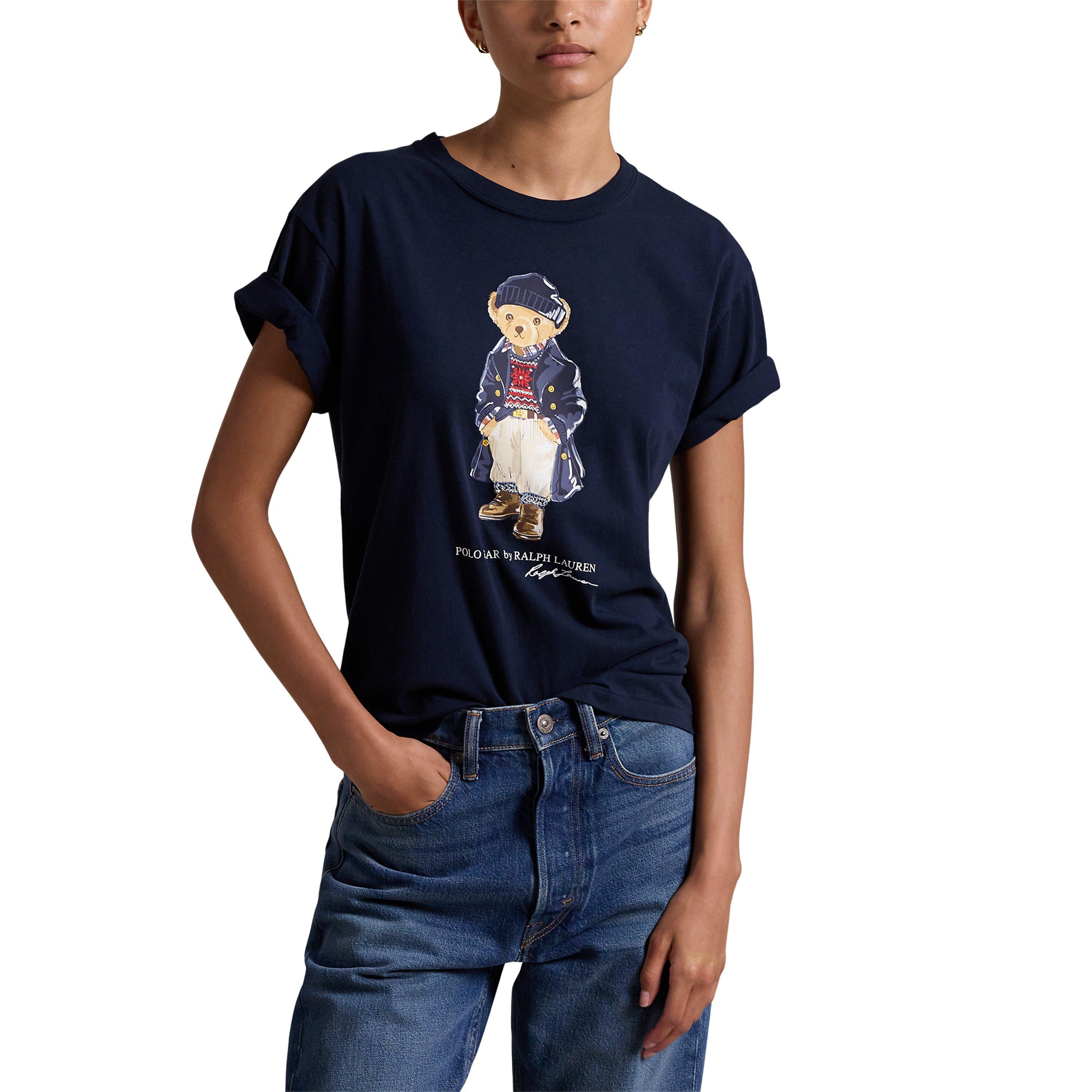Polo Bear Logo Cotton Jersey T-Shirt