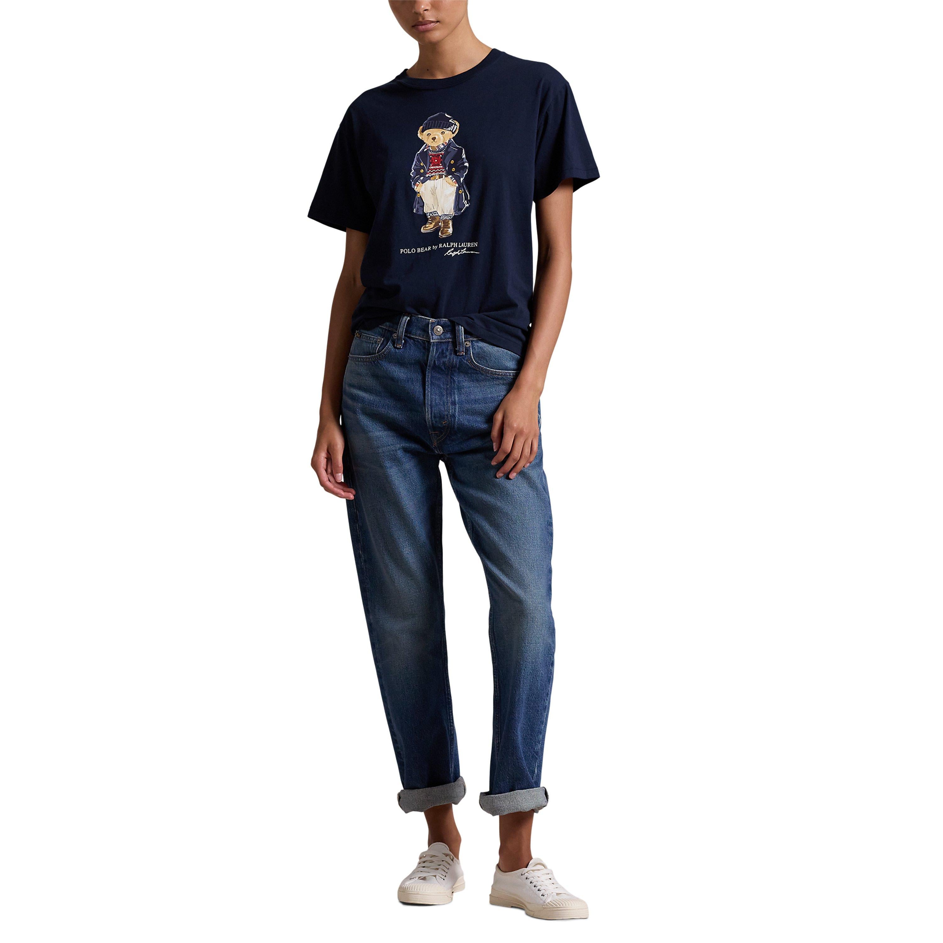Polo Bear Logo Cotton Jersey T-Shirt