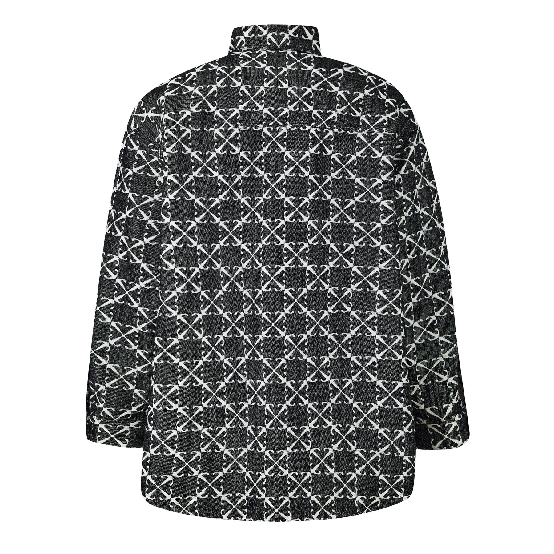 Jacquard Logo Denim Shirt