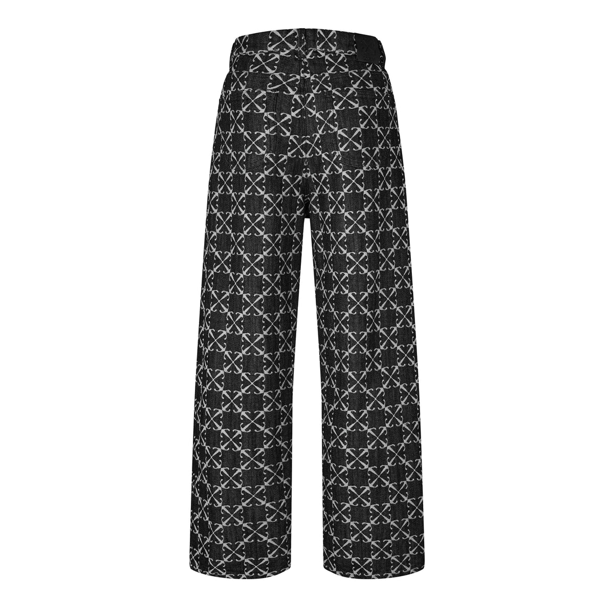 Arrow Jacquard Straight Jeans