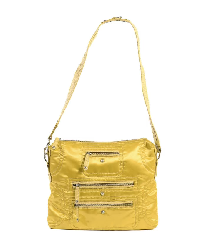 Yellow Fabric Handbag