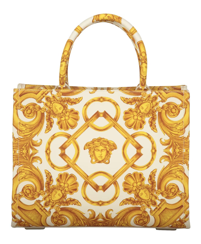 Jacquard Motif Canvas Tote Bag