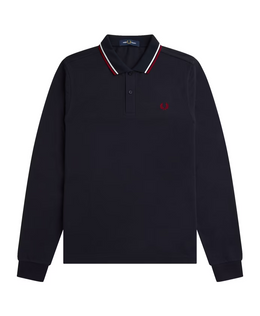 Fred Perry Long Sleeved Twin Tipped Polo