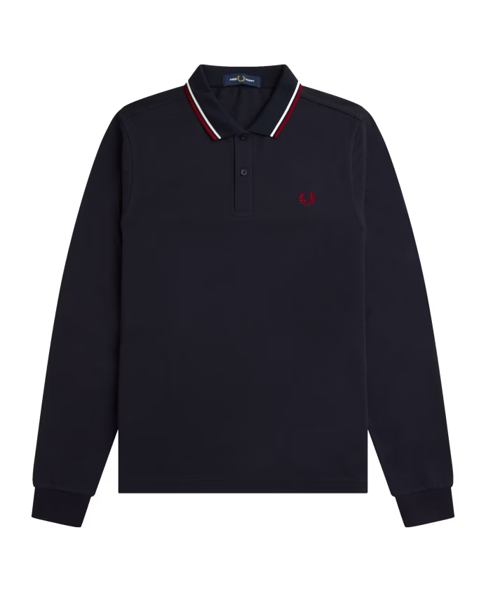 Fred Perry Long Sleeved Twin Tipped Polo