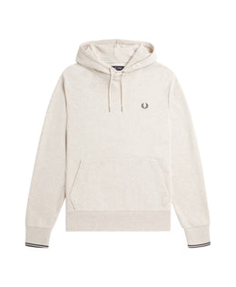Fred Perry Cream Sweatshirt with Drawstring Hood