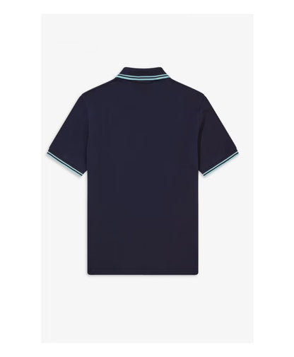 Fred Perry Original Twin Tipped Polo Navy Ice