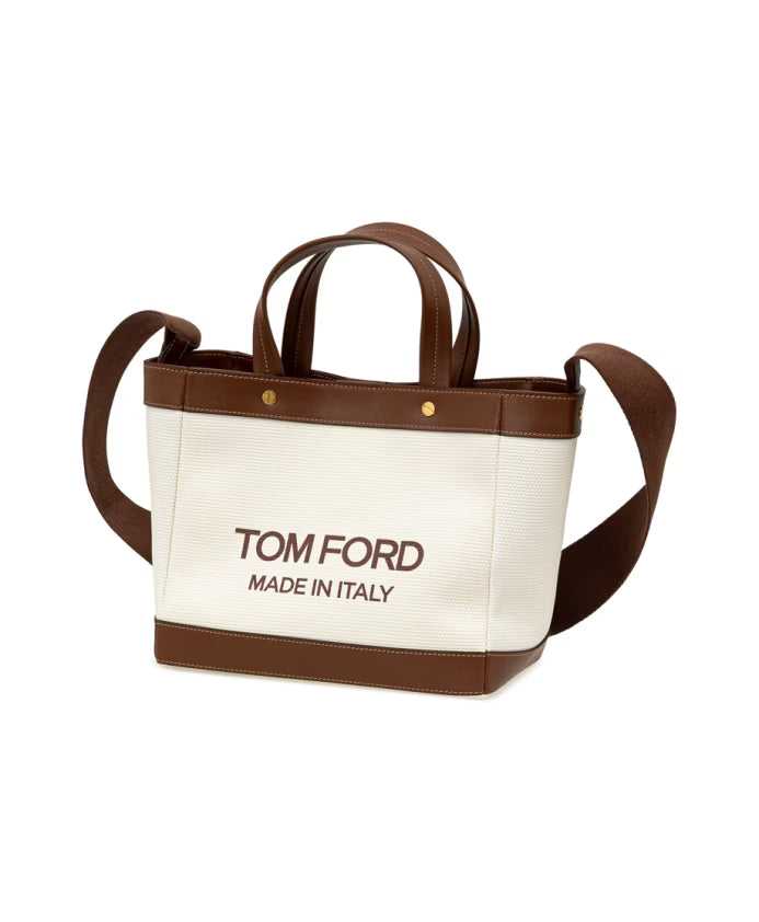 Canvas Beige T-Screw Tote Bag
