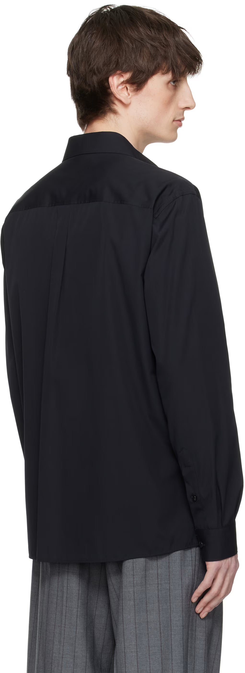 Dolce&Gabbana Black Martini-Fit Shirt