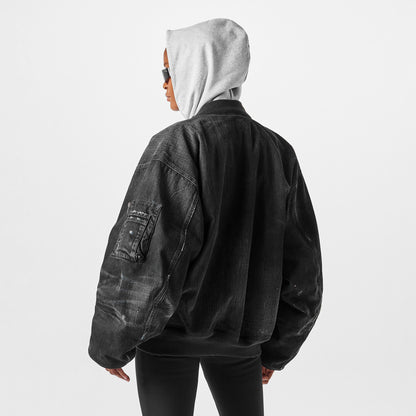 Denim Bomber Jacket