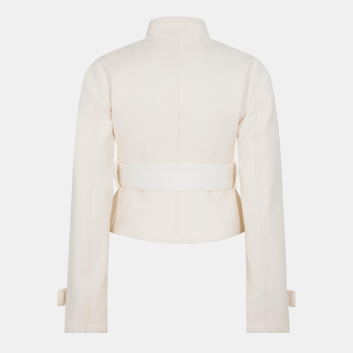 Stretch Cotton Blend Tailored Jacket