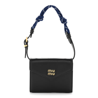 Nappa Wallet On Strap Black Baltic