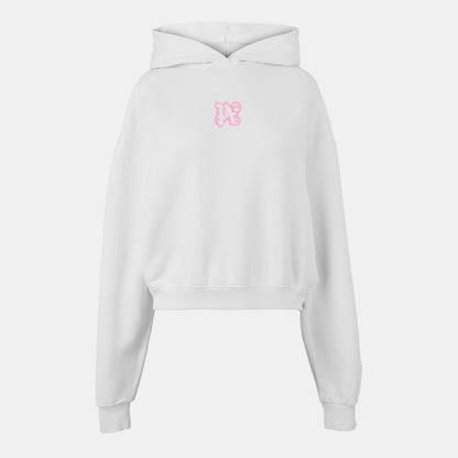Neon Cropped Pull Over Hoodie