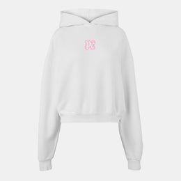 Neon Cropped Pull Over Hoodie