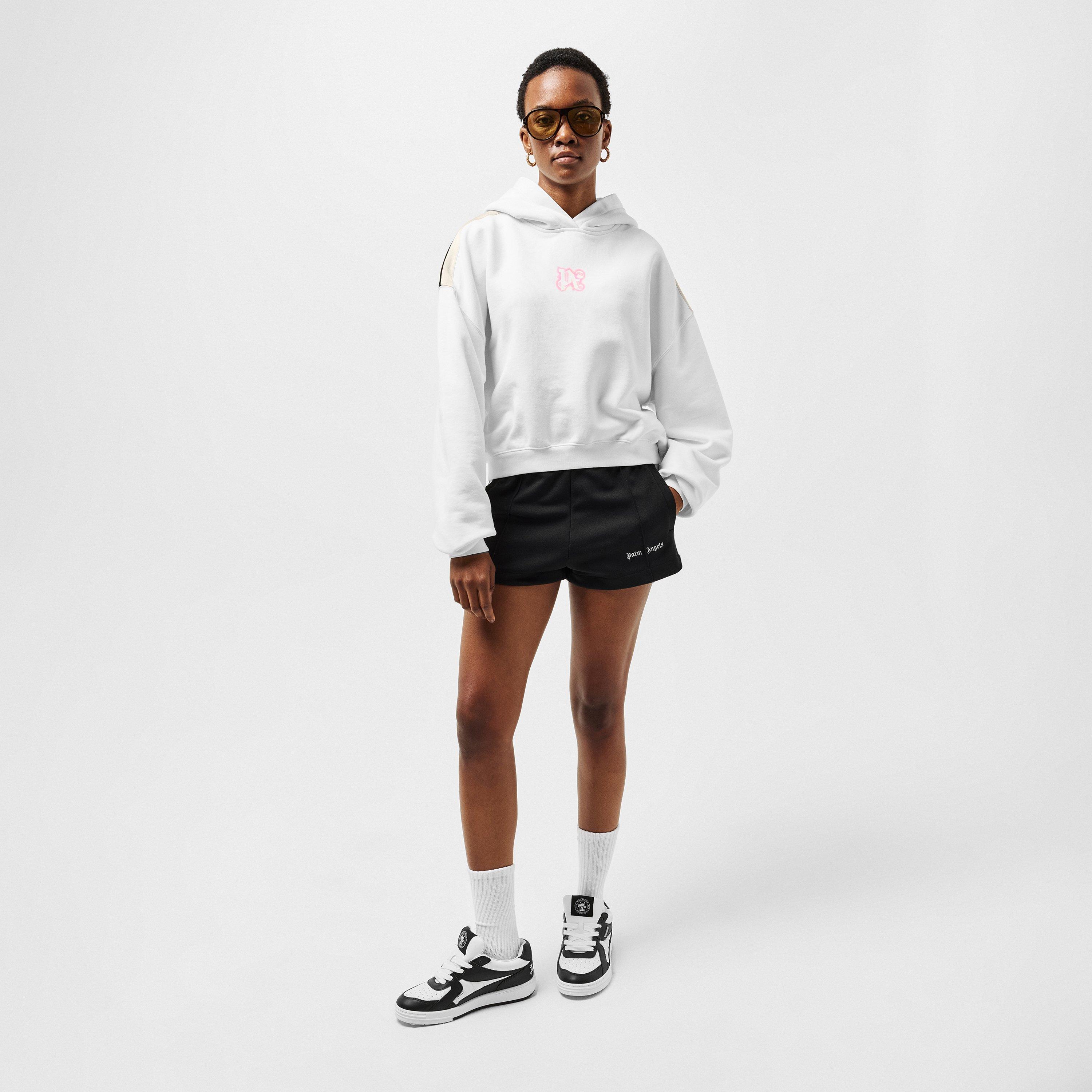 Neon Cropped Pull Over Hoodie