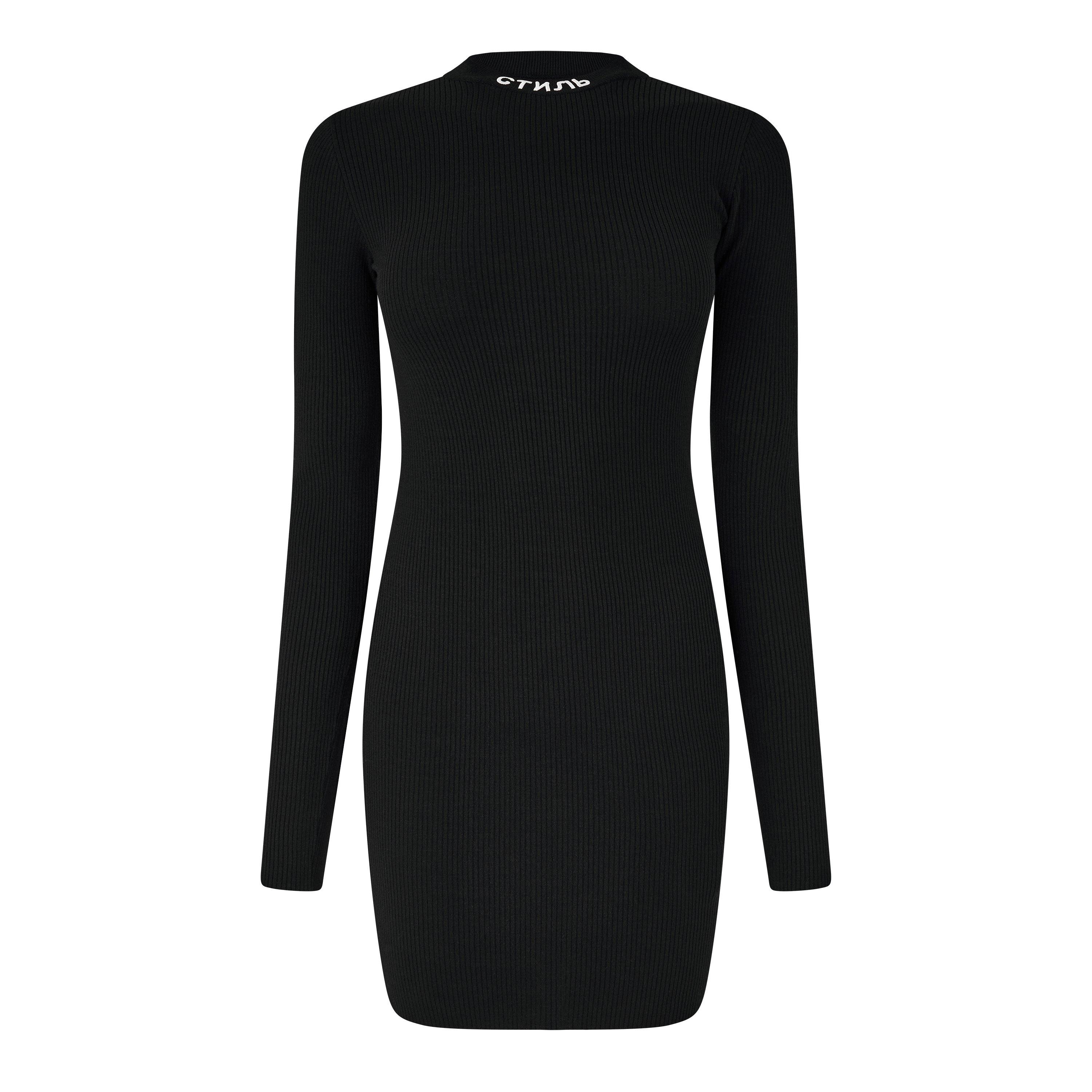 Logo Knit Mini Dress