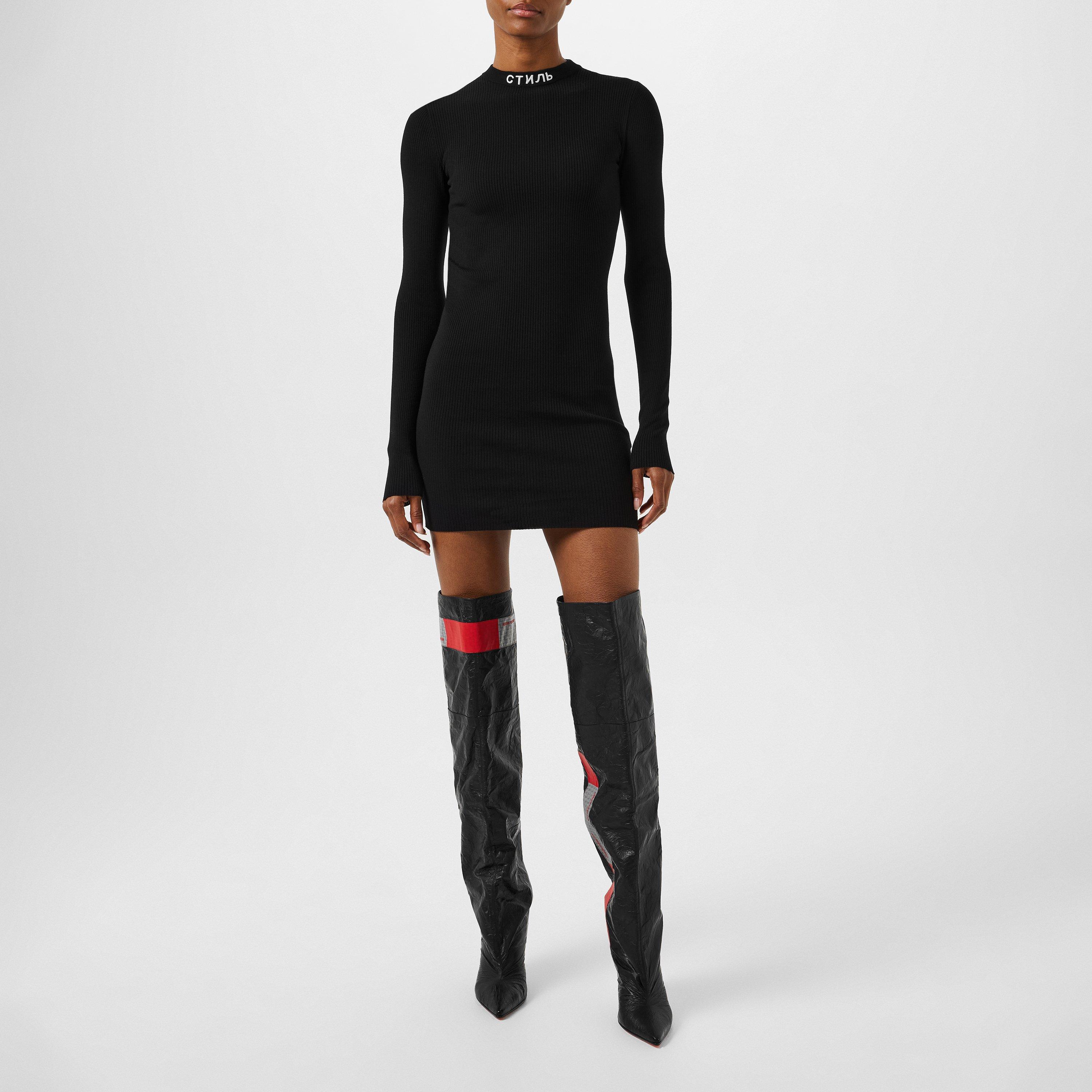 Logo Knit Mini Dress