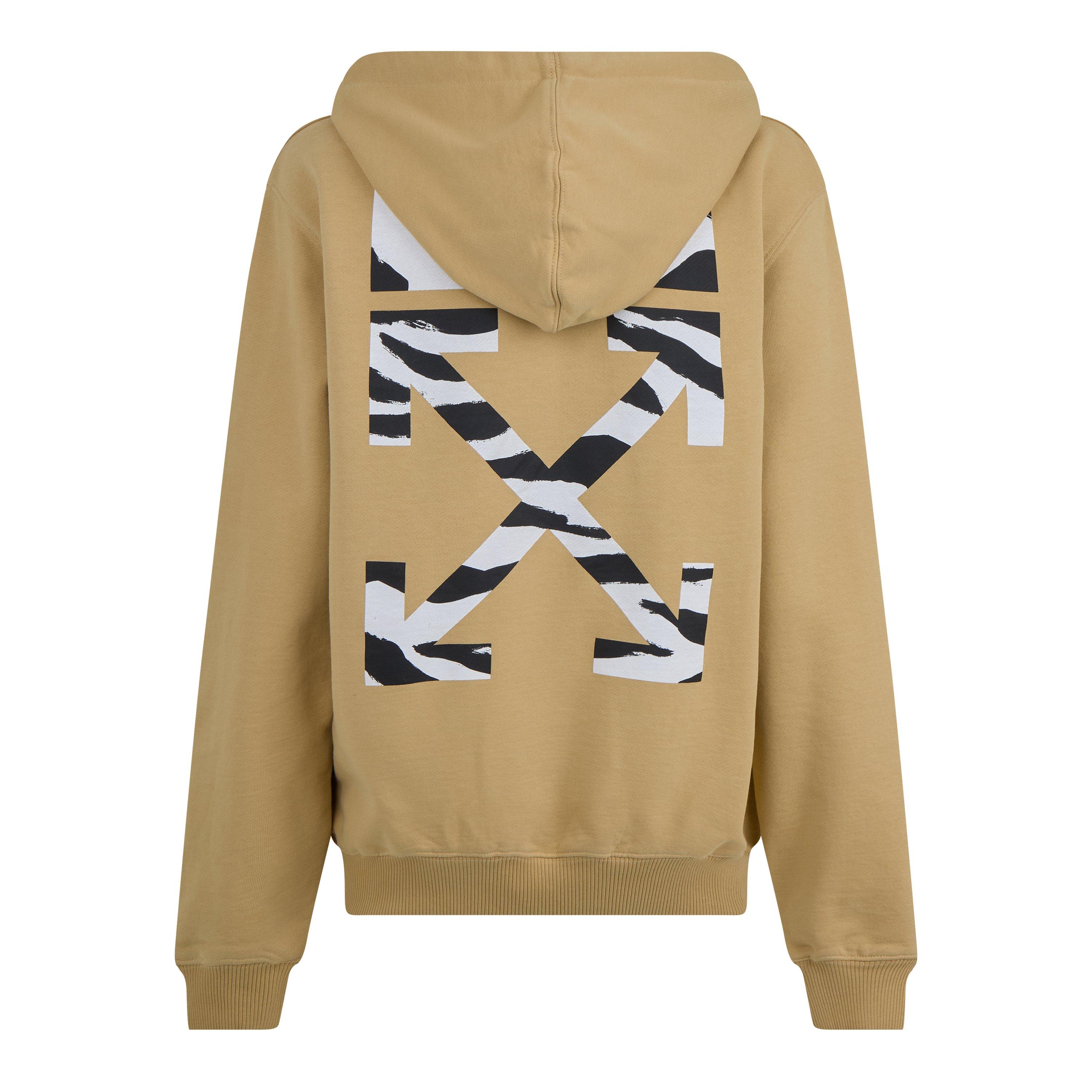 Women's Zebra Print Logo Design Hoodie