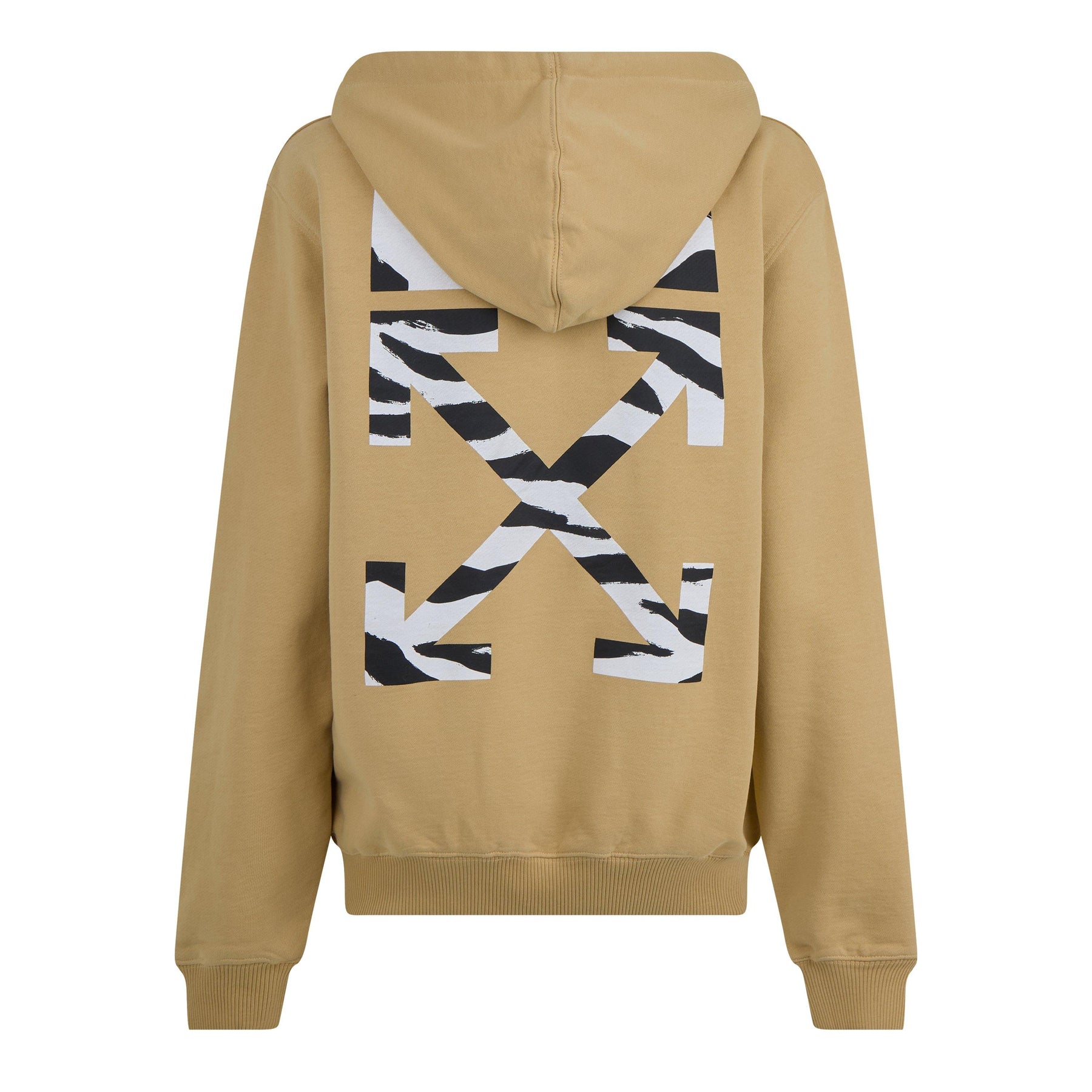 Women's Zebra Print Logo Design Hoodie
