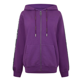 Women's Athletic Logo Band Zip-Up Hoodie