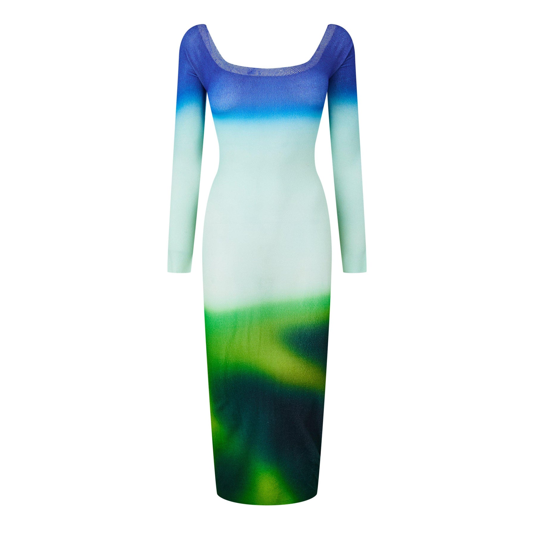 Women's Blurred Graphic Print Dress