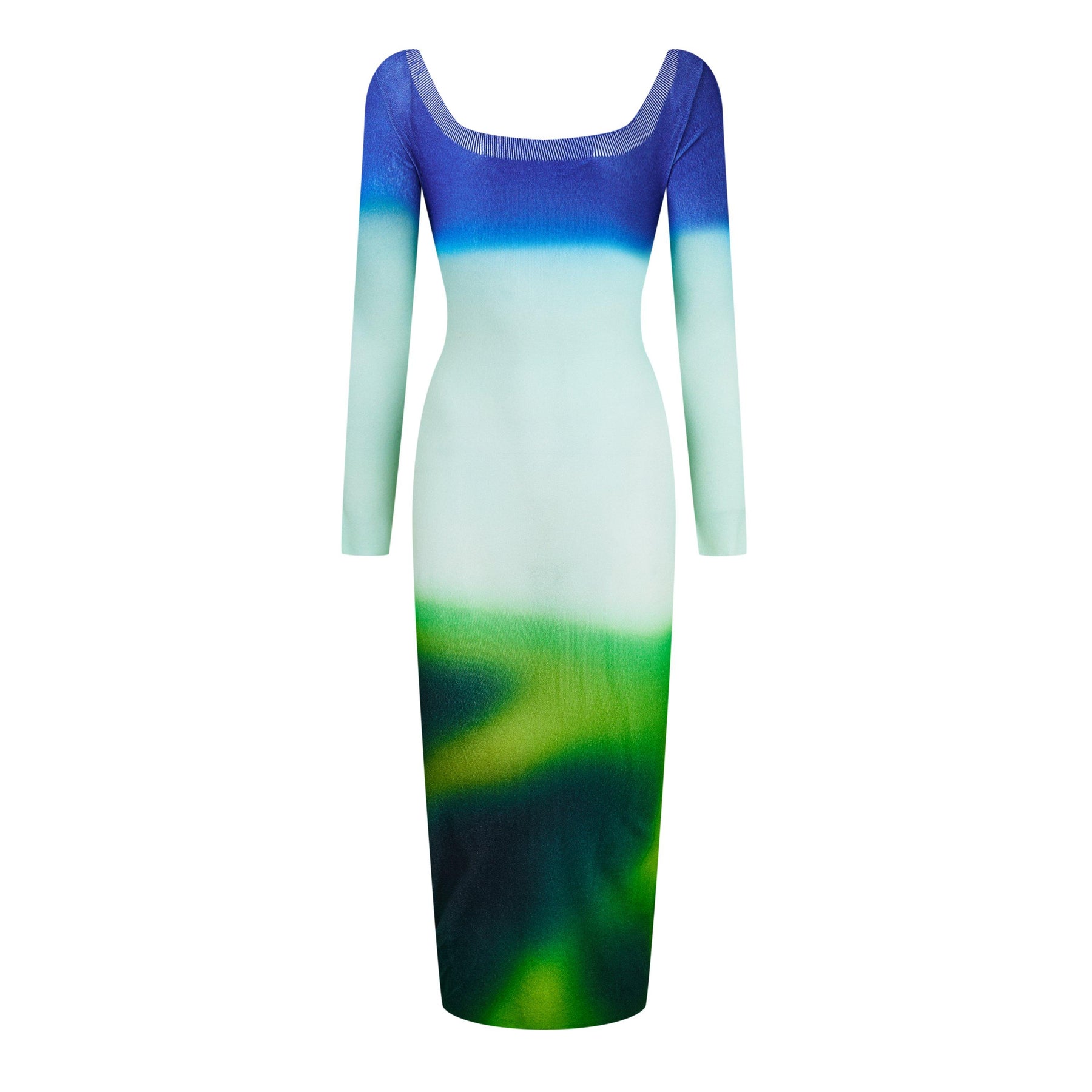 Women's Blurred Graphic Print Dress