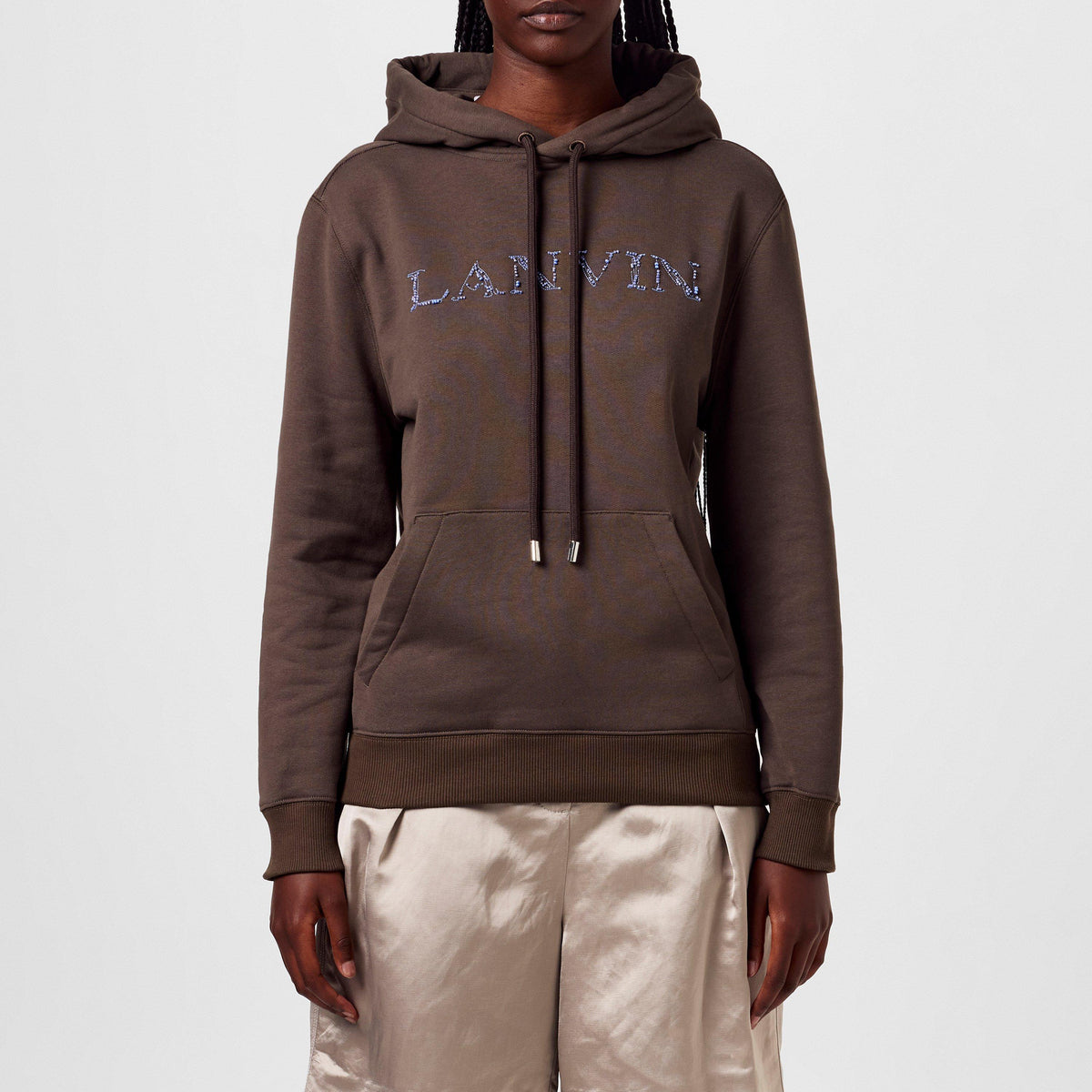 Embroidered Logo Hoodie