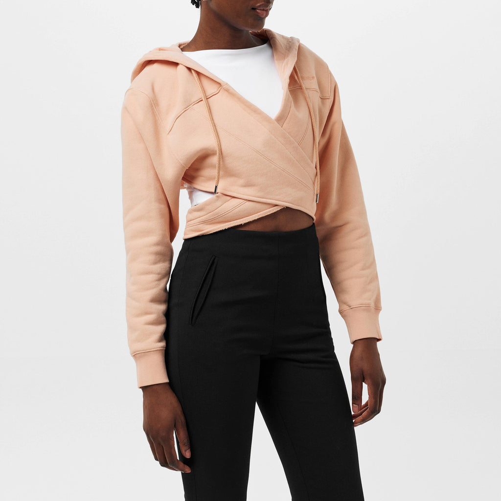 Wrap Cropped Hoodie
