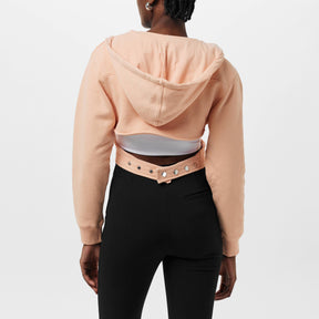 Wrap Cropped Hoodie