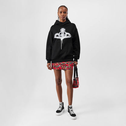 Logo Cotton Spray Orb Overhead Hoodie