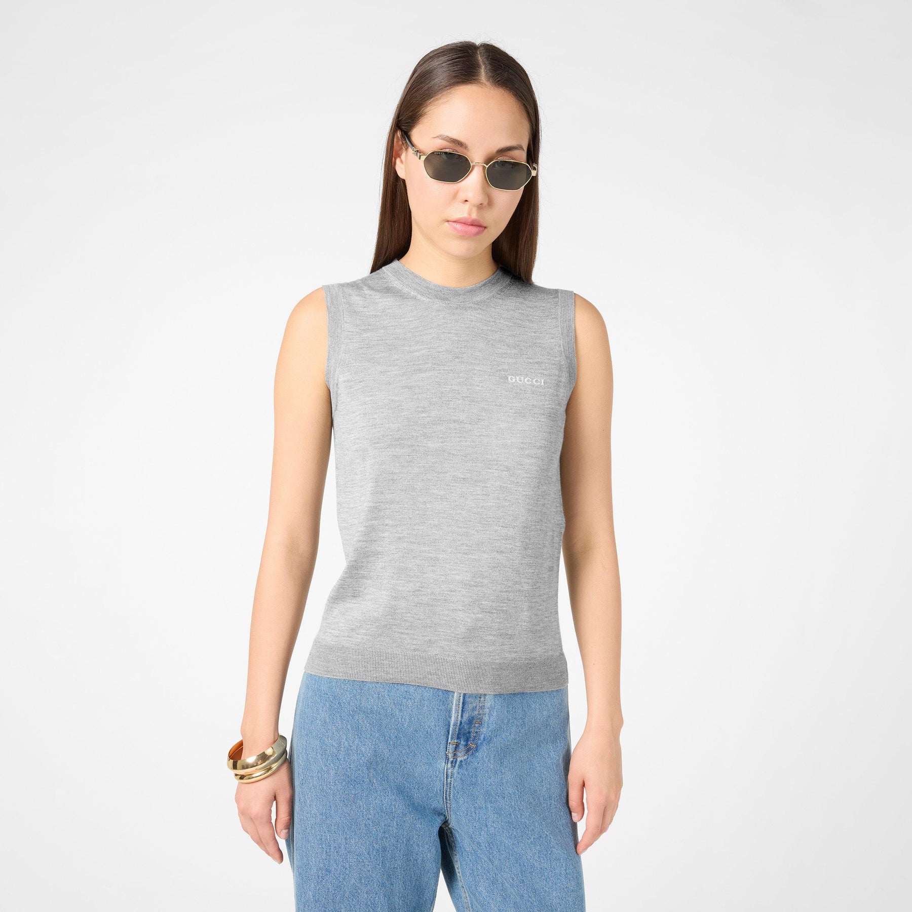 Cashmere Silk Sleeveless Top
