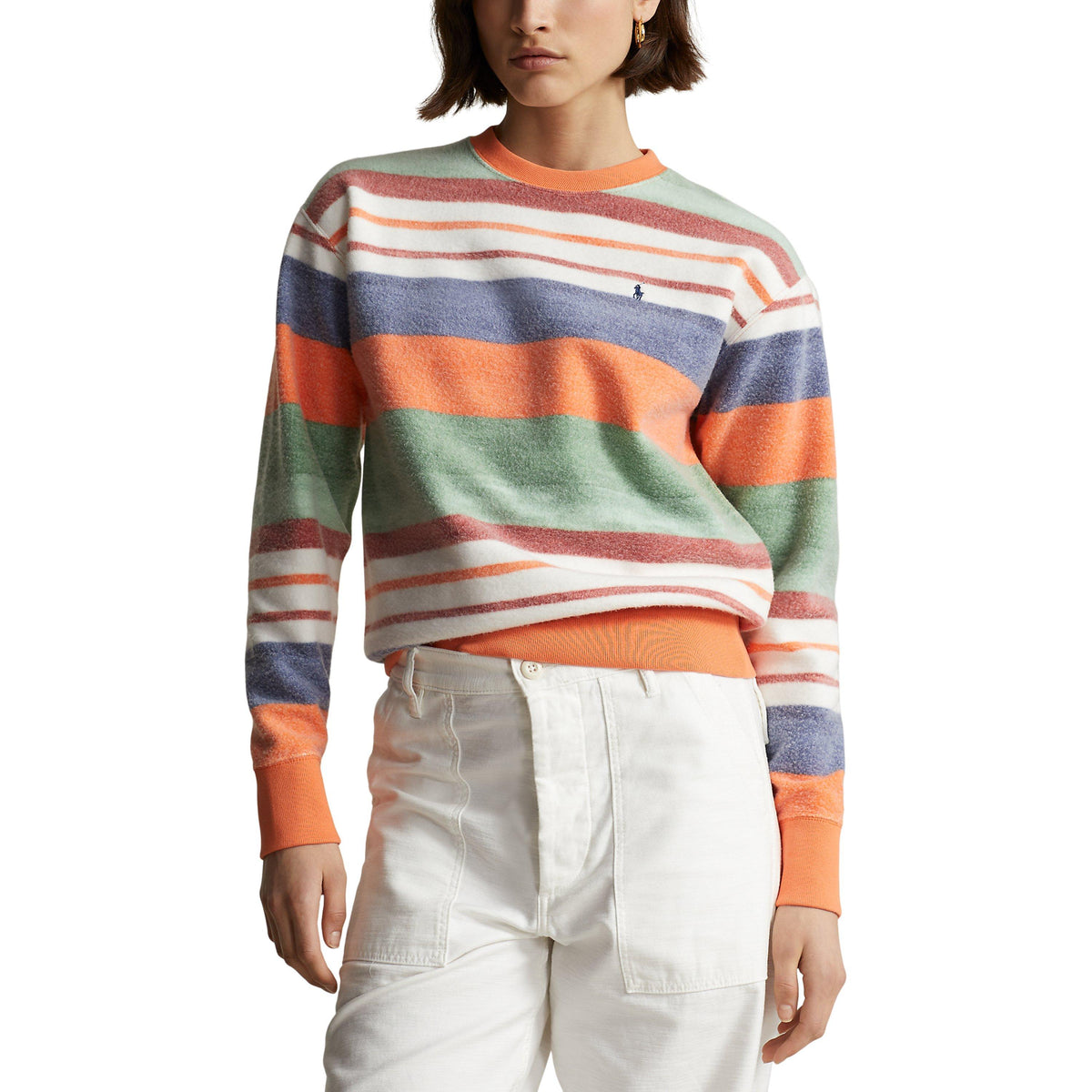 Striped Crew Sweater