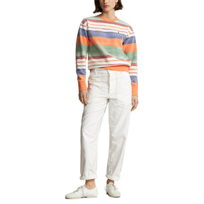 Striped Crew Sweater