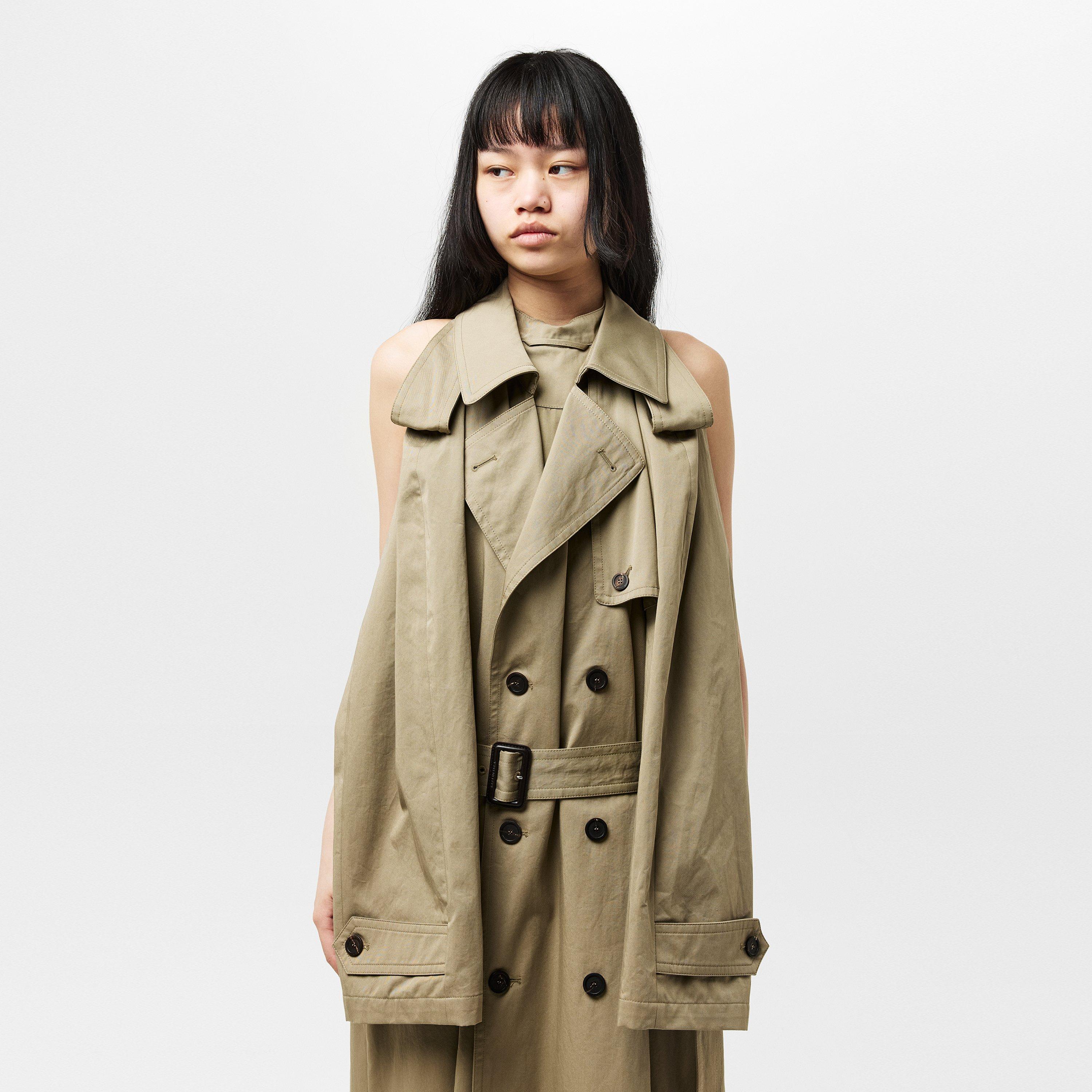 Suspend Cotton Long Sleeve Trench Dress