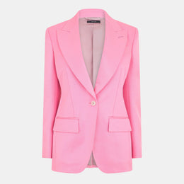 Lapel Button Long Sleeve Jacket