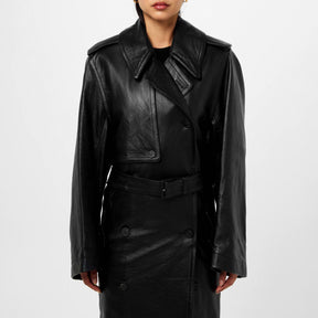 Leather Trench Coat