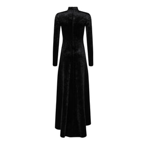 Long Sleeved A Line Gown