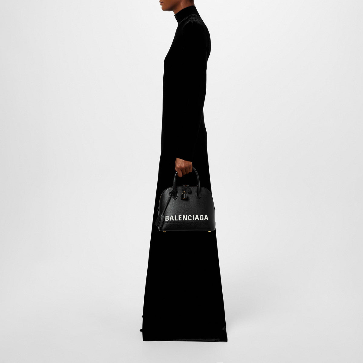 Long Sleeved A Line Gown