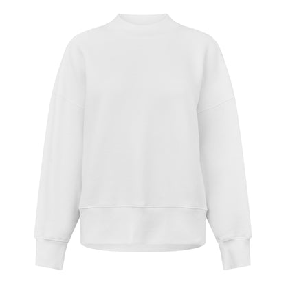 Classic Curved Logo Crew-Neck Sweater Ladies