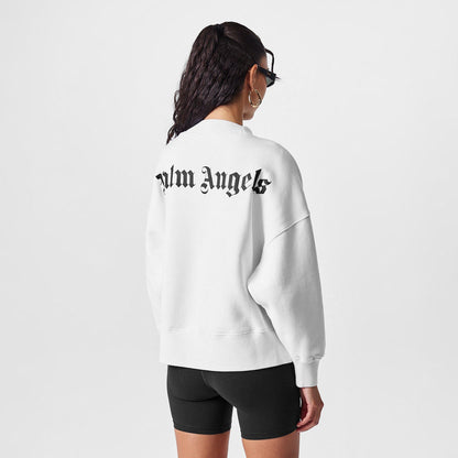Classic Curved Logo Crew-Neck Sweater Ladies