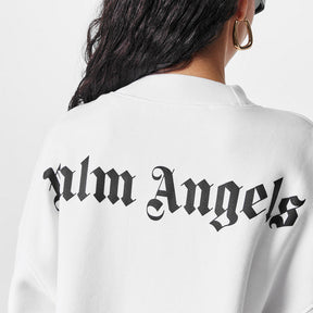 Classic Curved Logo Crew-Neck Sweater Ladies