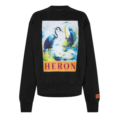 Halftone Graphic Crew Sweatshirt