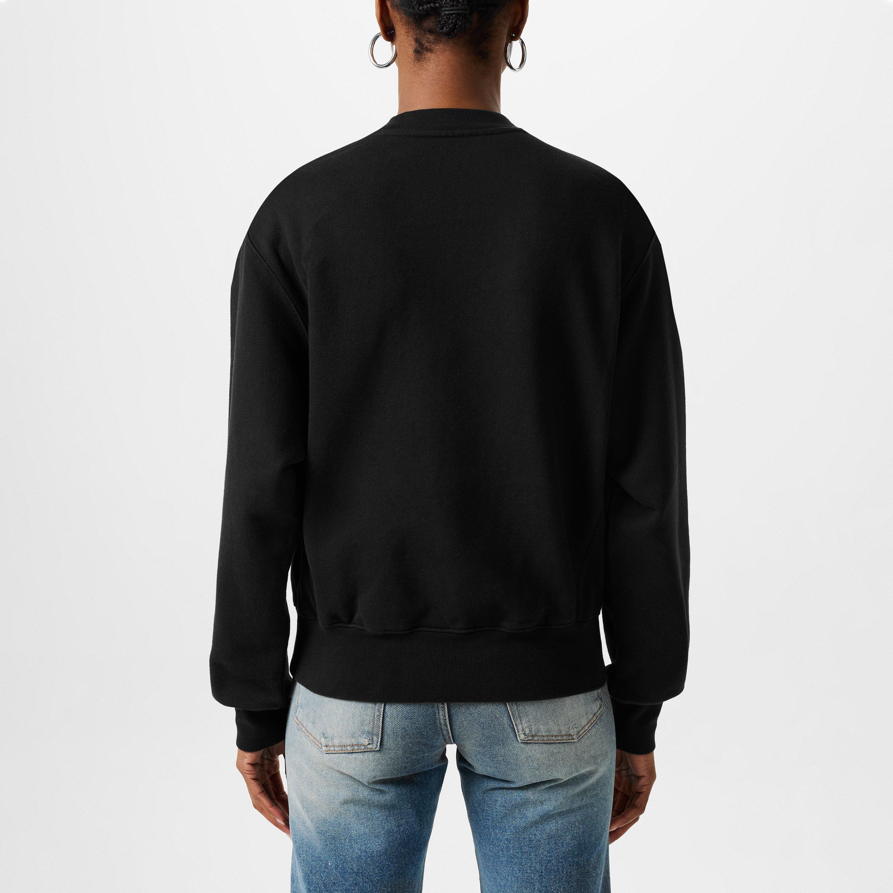 Halftone Graphic Crew Sweatshirt