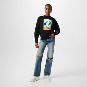 Halftone Graphic Crew Sweater