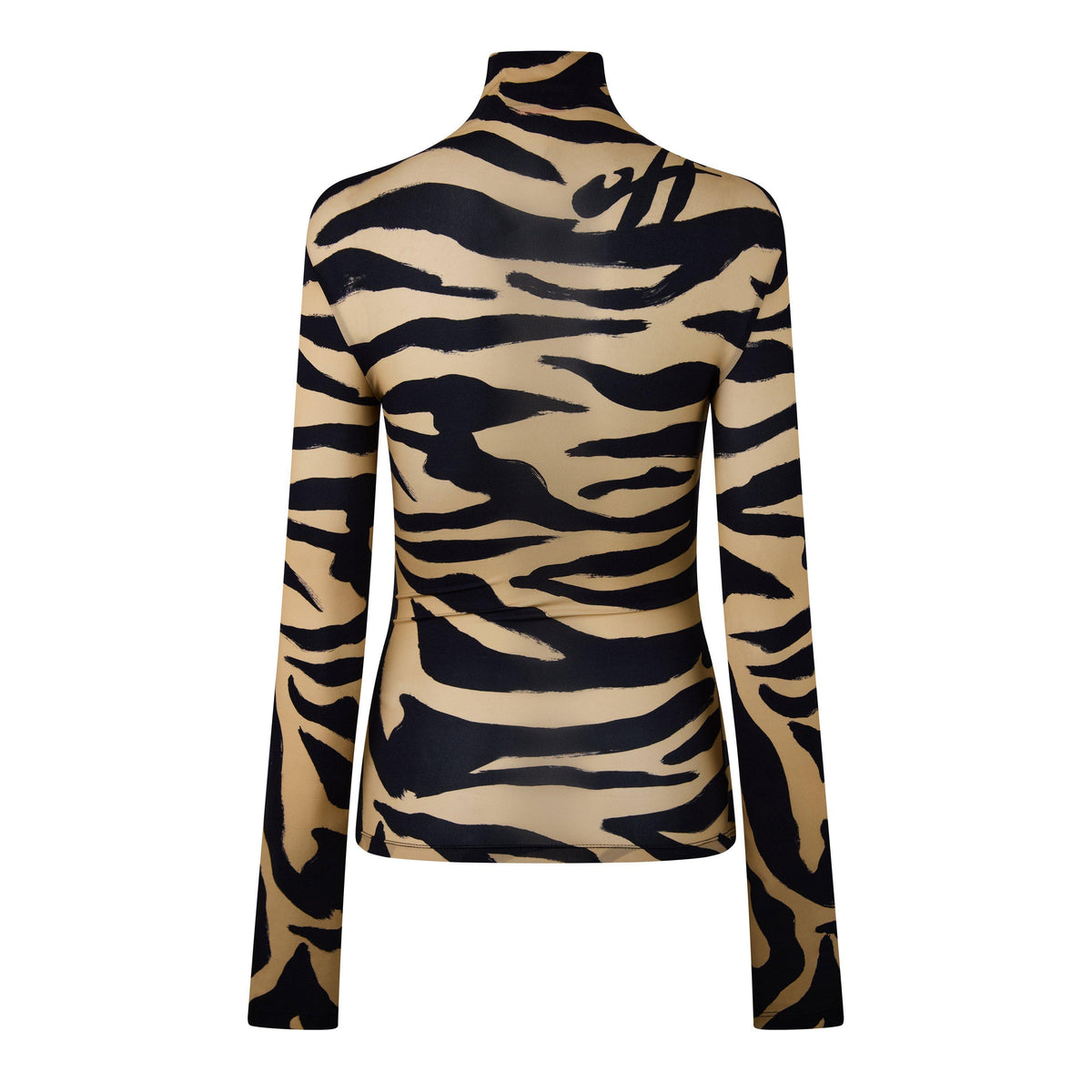 Women's Zebra Turtleneck Sweater