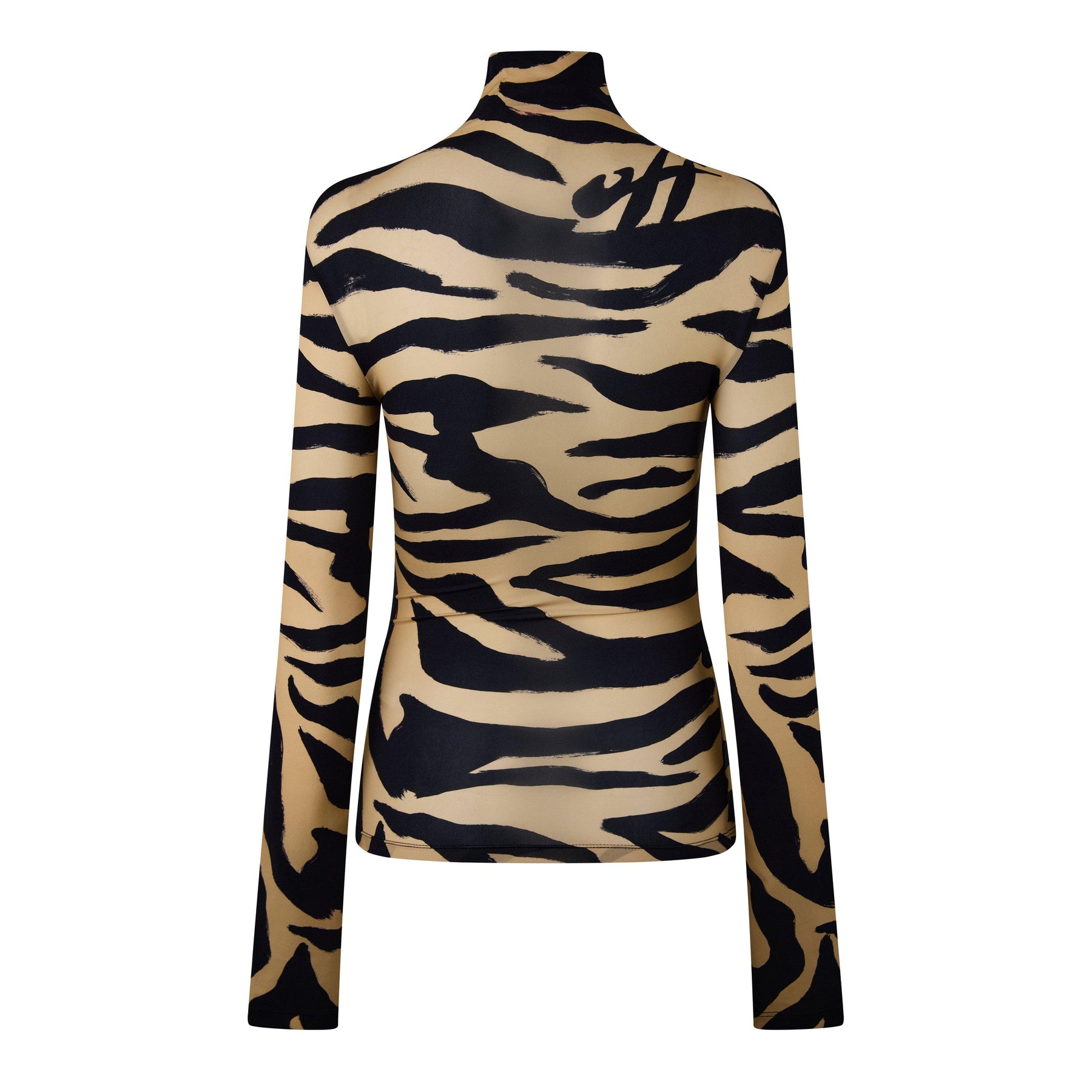 Women's Zebra Turtleneck Sweater